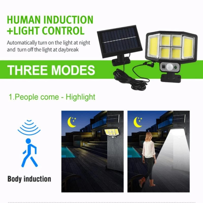 Lampa solara 146 LED led cob