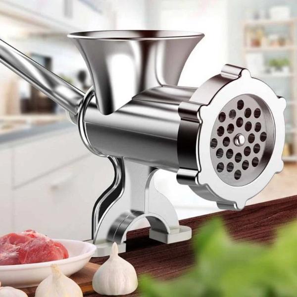 Masina Manuala de Tocat Carne din Aluminiu , Marimea 8