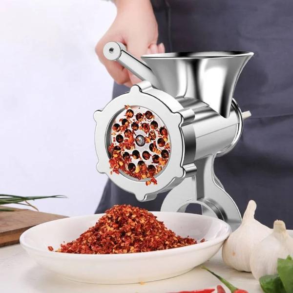 Masina Manuala de Tocat Carne din Aluminiu , Marimea 8