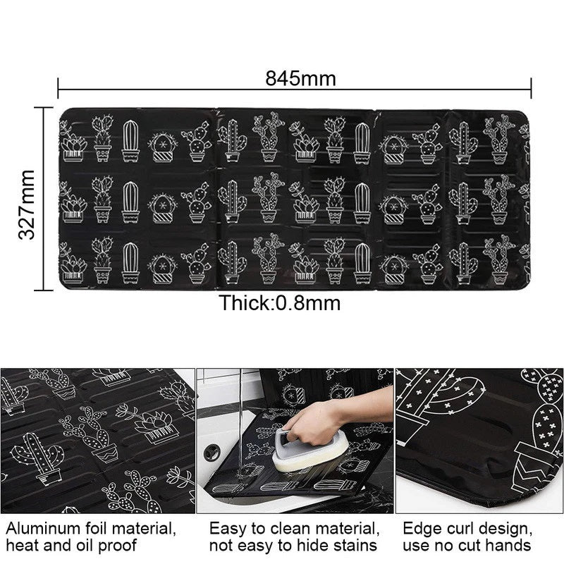 Set 2 x Protectie aragaz neagra