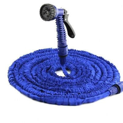 Furtun extensibil pentru gradina, lungime 15 m, aparat de udat inclus + Irigator Ghivece