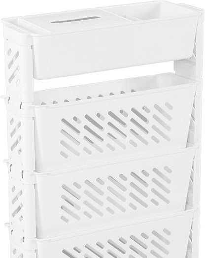 Etajera cu 5 rafturi pliabile pentru carti si obiecte de birotica