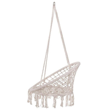 Scaun Rotund Tip Leagan Suspendat, Cu Franjuri, 80CM